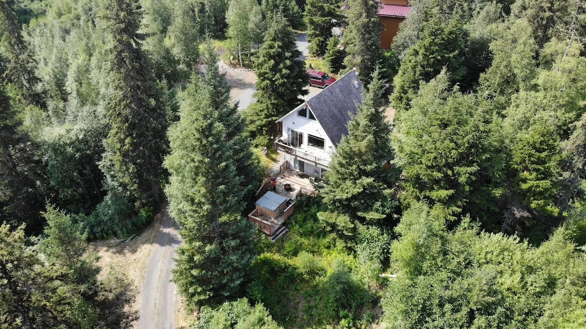 Stellar Jay Chalet - The Steller Jay Chalet Aerial Shot 3 Chalets Share 5 Wooded Acres Each